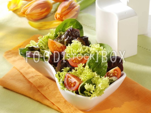 Blattsalat mit frischem Spinat 2